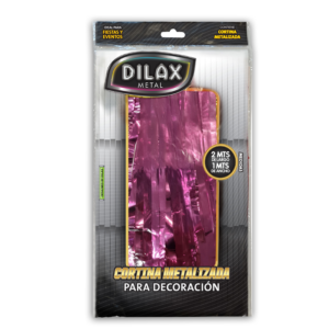 CORTINA METALIZADA ROSA GOLD DX