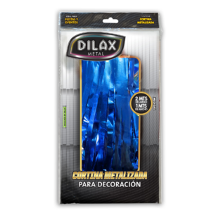 CORTINA METALIZADA AZUL DX