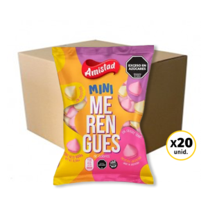 MERENGUE MINI COLOR LA AMISTAD CAJA 20X100G