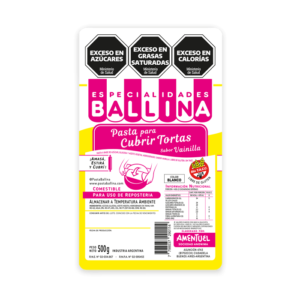 PASTA PARA CUBRIR SABOR VAINILLA BALLINA X500G