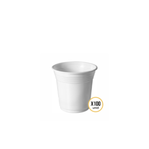 VASO PLASTICO 110CC BLANCO X10U KRIS