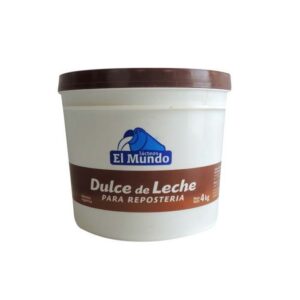 DULCE DE LECHE EL MUNDO BALDE PLASTICO X4KG