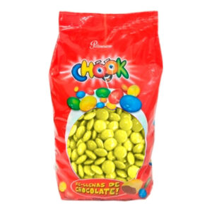 LENTEJA DE CHOCOLATE AMARILLO CHOOK X500G