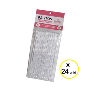 PALITO CRISTAL PARA CHUPETIN 13CM X24U PARPEN