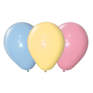 GLOBO LATEX 9" PASTEL SURTIDO PARTY TIME X25U