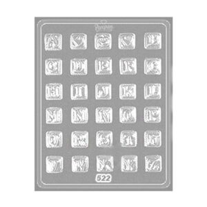 PLACA MOLDEO ABC CHOCO MENSAJE 522 PARPEN