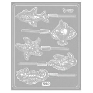 PLACA MOLDEO CHUPETIN ANIMALES DEL MAR 550 PARPEN