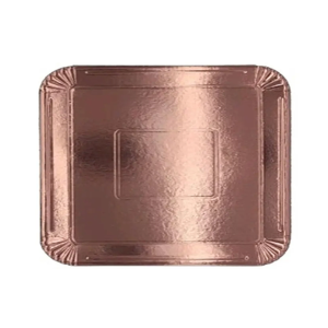 BANDEJA CLASICA RECTANGULAR NRO 10 ROSA GOLD 28X30CM CF