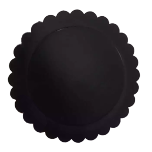 BANDEJA REDONDA BLONDA CARTON NRO 26 NEGRO CF