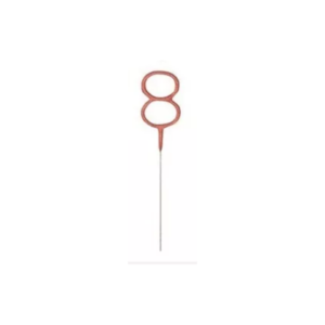 VELA BENGALA ESTRELLITA ROSA GOLD NRO 9 CAD