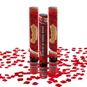 CAÑON PETALOS ROJO 40CM BOMBUCHA