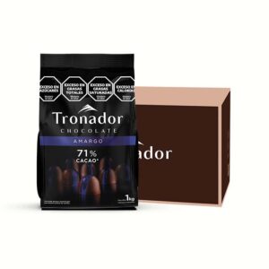 CHOCOLATE COBERTURA AL 71% CACAO TRONADOR CAJA 6X1KG