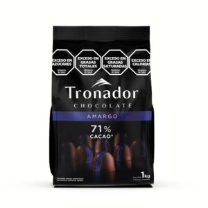 CHOCOLATE COBERTURA 71% CACAO TRONADOR X1KG