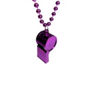 COLLAR CUENTAS VIOLETA PARTYS C/SILBATO - AC162