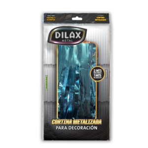 CORTINA METALIZADA CELESTE DX