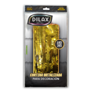 CORTINA METALIZADA ORO DX