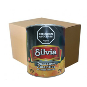 DURAZNO EN TROZOS SILVIA CAJA 6X2.9KG