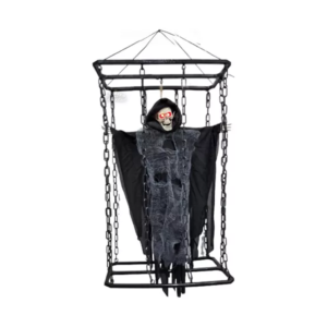 FANTASMA EN JAULA CON LUZ Y SONIDO PARTYS-HD023