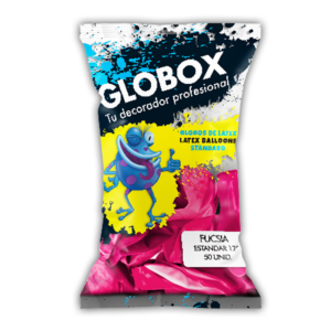 GLOBO LATEX 12" ESTANDAR FUCSIA GLOBOX X50U
