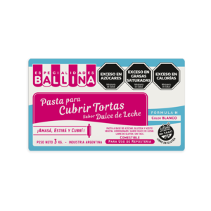 PASTA PARA CUBRIR SABOR DULCE DE LECHE BALLINA X3KG