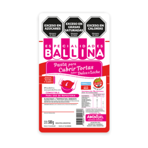 PASTA PARA CUBRIR ROJO BALLINA X500G