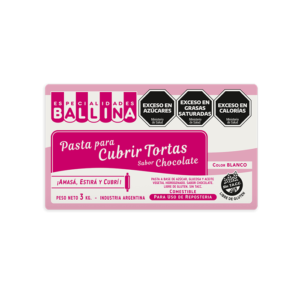 PASTA PARA CUBRIR SABOR CHOCOLATE BALLINA X3KG