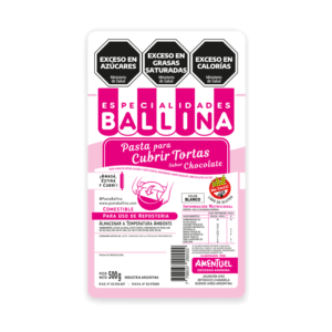 PASTA PARA CUBRIR SABOR CHOCOLATE BALLINA X500G