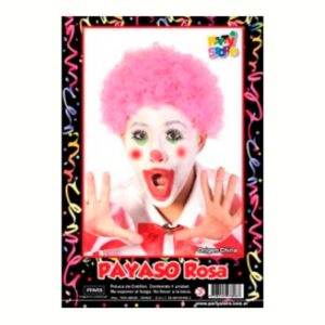 PELUCA PAYASO ROSA PARTYS