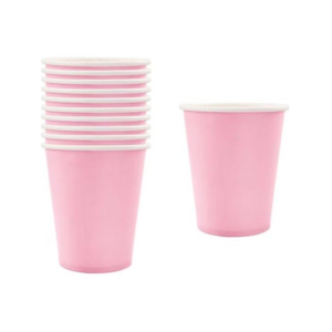 VASO PASTEL ROSA FEST X8