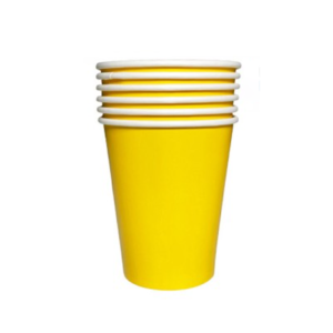 VASO POLIPAPEL AMARILLO X6U PARTYS