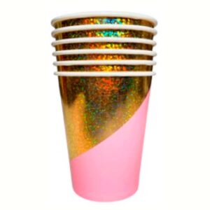 VASO POLIP CELEB ROSA PARTYSX6 DVA072