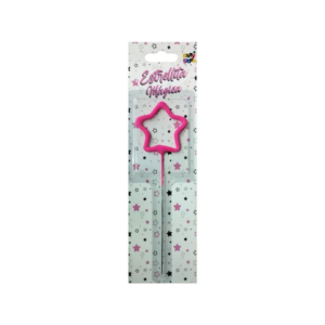 VELA CHISPITA ESTRELLA ROSA PARTYS