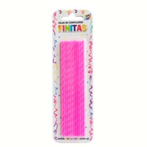 VELA FINA TORNEADA MAGENTA X24U PARTYS