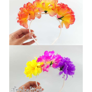 VINCHA DALIAS 3 FLORES TELA TRK