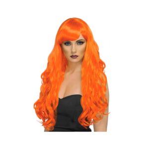 PELUCA ONDULADO NARANJA PARTYS