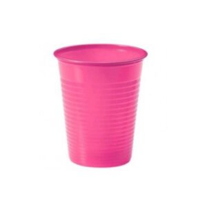 VASO PLASTICO 180CC ROSA X10U KRIS