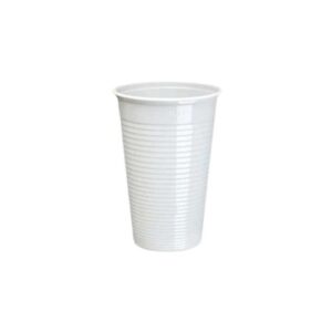 VASO PLASTICO 300CC BLANCO X10U KRIS