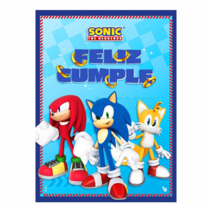 AFICHE FELIZ CUMPLE SONIC OTERO