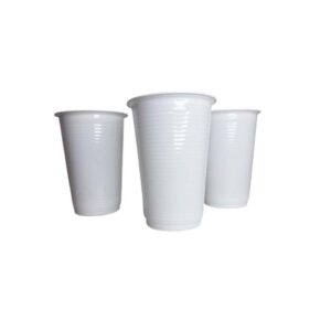 VASO PLASTICO 220CC BLANCO X10U KRIS