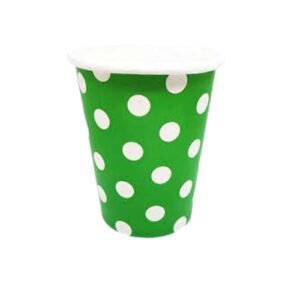 VASO POLIPAPEL VERD LUNAR BLANCO X10U SX