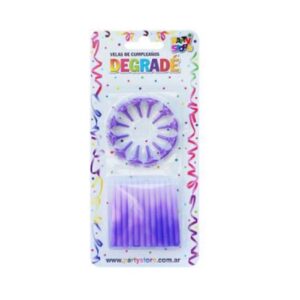 VELA DEGRADE VIOLETA X24U PARTYS