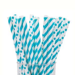 SORBETE POLIPAPEL RAYAS Y LUNARES X24U PARTYS