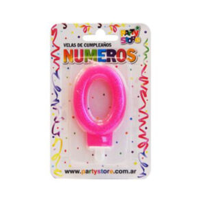VELA BRILLOS ROSA NRO 0 PARTYS